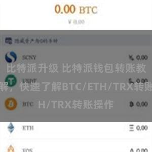 比特派升级 比特派钱包转账教程详解，快速了解BTC/ETH/TRX转账操作