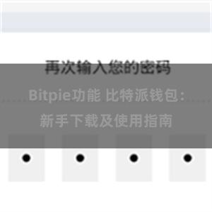 Bitpie功能 比特派钱包：新手下载及使用指南