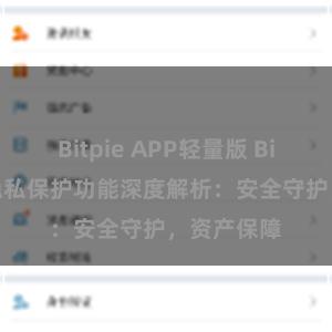 Bitpie APP轻量版 Bitpie钱包隐私保护功能深度解析：安全守护，资产保障