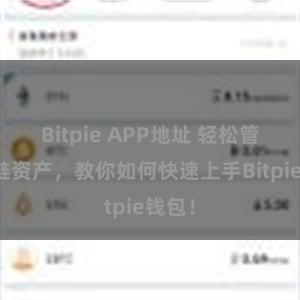 Bitpie APP地址 轻松管理多链资产，教你如何快速上手Bitpie钱包！