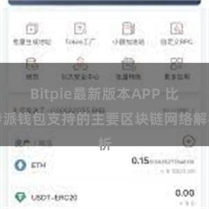 Bitpie最新版本APP 比特派钱包支持的主要区块链网络解析