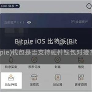 Bitpie iOS 比特派(Bitpie)钱包是否支持硬件钱包对接？