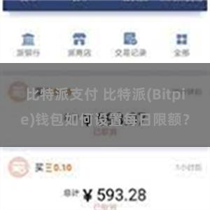 比特派支付 比特派(Bitpie)钱包如何设置每日限额？