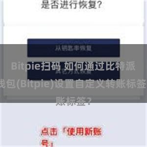 Bitpie扫码 如何通过比特派钱包(Bitpie)设置自定义转账标签？