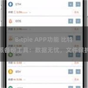 Bitpie APP功能 比特派备份工具：数据无忧，文件保护