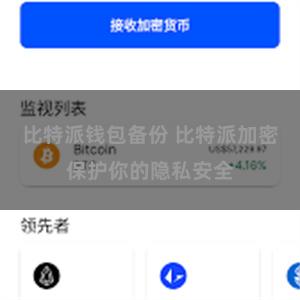 比特派钱包备份 比特派加密保护你的隐私安全