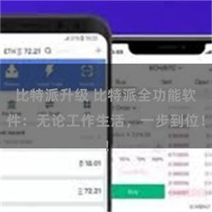 比特派升级 比特派全功能软件：无论工作生活，一步到位！